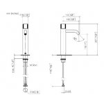 DornBracht Meta Pure Bateria umywalkowa podwyższana bez korka automatycznego czarny mat 3353766433