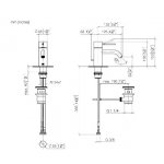 DornBracht Meta Slim Bateria umywalkowa z korkiem automatycznym czarny mat 3350166233