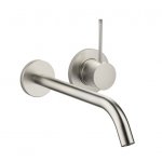 DornBracht Meta Slim Bateria umywalkowa ścienna z mieszaczem element zewnętrzny czarny mat 3686166233