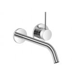 DornBracht Meta Slim Bateria umywalkowa ścienna z mieszaczem element zewnętrzny czarny mat 3686166233