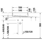   Duravit DuraCeram® Umywalka 55x39 biały mat 2373550079 WIETRZENIE MAGAZYNÓW!!