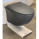 Galatea Design Tunduk Miska WC z deską wolnoopadającą wisząca 52x37x36 cm Dark Grey matt/Ciemny szary mat GDB2352MDH