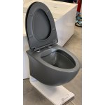 Galatea Design Tunduk Miska WC z deską wolnoopadającą wisząca 52x37x36 cm Dark Grey matt/Ciemny szary mat GDB2352MDH