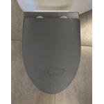    Galatea Design Tunduk Miska WC z deską wolnoopadającą wisząca 52x37x36 cm Dark Grey matt/Ciemny szary mat GDB2352MDH