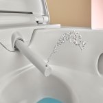 Geberit AquaClean Alba Miska bezrantowa 56,5x37,5 z funkcją bidetu z deską wolnoopadającą biała 146.350.01.1