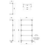   Gentry Home Green Park 3 Grzejnik 67,5x157,5 chrom 9102-C (K) W MAGAZYNIE!!