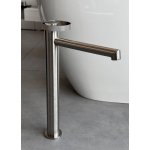  Gessi Anello Bateria umywalkowa wysoka z długą wylewką bez korka Finox Brushed Nickel 63306.149