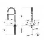 Gessi Neutron Bateria kuchenna jednouchwytowa Chrom 50209.031