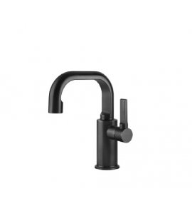 Gessi Inciso Bateria umywalkowa jednootworowa z korkiem Black Metal Brushed PVD 58008.707