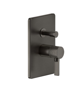 Gessi INCISO Bateria wannowo-prysznicowa ścienna element zewnętrzny Black Metal Brushed PVD 58079.707