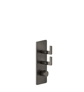 Gessi Inciso Bateria natryskowa termostatyczna podtynkowa Black Metal Brushed PVD 58204.707