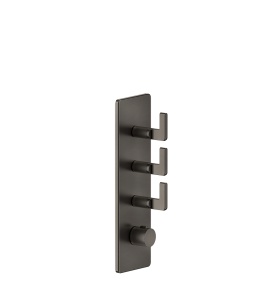 Gessi Inciso Bateria natryskowa termostatyczna podtynkowa Black Metal Brushed PVD 58206.707