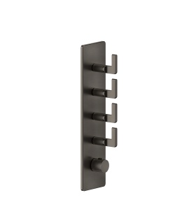 Gessi Inciso Bateria natryskowa termostatyczna podtynkowa Black Metal Brushed PVD 58208.707