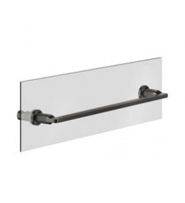 Gessi Inciso Wieszak na ręcznik 450 mm mocowany na szkle Black Metal Brushed PVD 58615.707