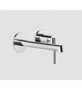 Gessi Ingranaggio Bateria umywalkowa ścienna z krótką wylewką bez korka element zewnętrzny chrom 63581.031