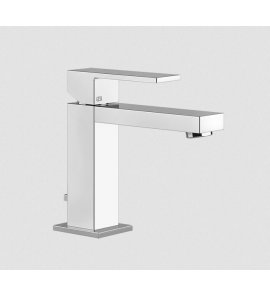 Gessi Rettangolo Bateria umywalkowa jednootworowa z korkiem chrom 20001.031