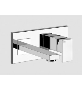 Gessi Rettangolo Bateria umywalkowa ścienna element zewnętrzny chrom 44840.031