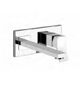 Gessi Rettangolo K Bateria umywalkowa ścienna element zewnętrzny chrom 53090.031