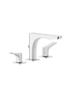 Gessi Rilievo Bateria umywalkowa 3-otworowa z korkiem chrom 59011.031