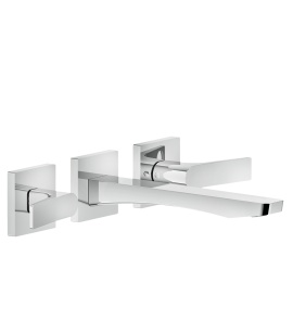 Gessi Rilievo Bateria umywalkowa ścienna element zewnętrzny chrom 59090.031