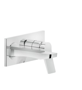 Gessi Rilievo Bateria umywalkowa ścienna element zewnętrzny chrom 59092.031