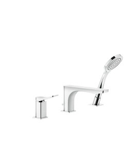 Gessi Rilievo Bateria wannowa 3-otworowa na brzeg wanny chrom 59037.031