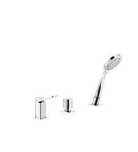 Gessi Rilievo Bateria wannowa 3-otworowa na brzeg wanny chrom 59043.031