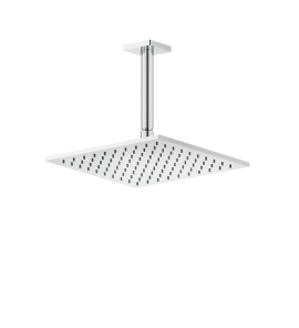 Gessi Rilievo Deszczownica kwadratowa 25x25 cm z ramieniem sufitowym chrom 59155.031