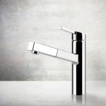 Gessi Thalium Bateria kuchenna z obrotową i wyciąganą wylewką Chrom 60533.031