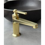 Gessi Venti20 Bateria umywalkowa jednootworowa bez korka brushed brass pvd 65002.727