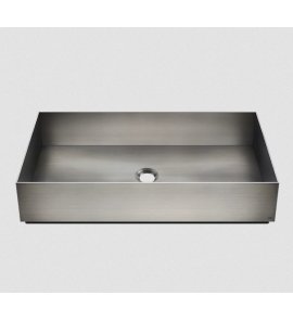 Gessi Venti20 Umywalka nablatowa 60x35 cm bez przelewu steel brushed 54606.239