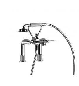 Gessi Venti20 Bateria wannowa 2-otworowa ze wspornikami chrom 65115.031