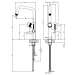 Gessi Vita Bateria zlewozmywakowa jednouchwytowa hot/cold chrom 60721.031