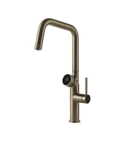 Gessi Vita Bateria zlewozmywakowa jednouchwytowa hot/cold finox brushed nickel 60721.149