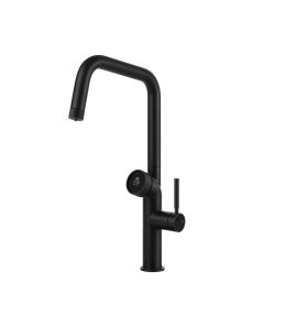 Gessi Vita Bateria zlewozmywakowa jednouchwytowa hot/cold matte black 60721.299