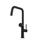 Gessi Vita Bateria zlewozmywakowa jednouchwytowa hot/cold matte black 60721.299