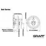 Graff Bali Bateria natryskowa podtynkowa z przełącznikiem - element zewnętrzny Chrom E-7065-LM20N-T