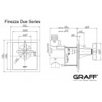 Graff Finezza Due Bateria natryskowa termostatyczna podtynkowa - element zewnętrzny Chrom E-8144-C15E-T