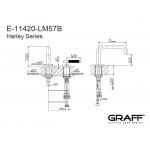 Graff Harley Bateria umywalkowa 2-otworowa Chrom E-11420-LM57B