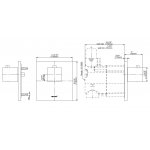 Graff Incanto Zawór termostatyczny podtynkowa - element zewnętrzny Chrom E-8043-SH-T