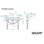 Graff Phase Bateria umywalkowa 3-otworowa Chrom E-6610-LM45B
