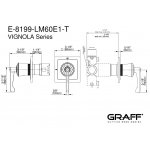 Graff Vignola Zawór odcinający podtynkowy - element zewnętrzny Chrom E-8199-LM60E1-T