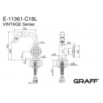 Graff Vintage Bateria bidetowa Chrom E-11361-C18L