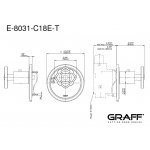 Graff Vintage Zawór termostatyczny podtynkowy - element zewnętrzny Chrom E-8031-C18E-T