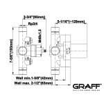 Graff Zawór termostatyczny 3/4" - element podtynkowy E-8005