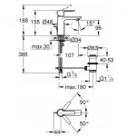     Grohe Lineare XS Bateria umywalkowa z korkiem chrom 3210900 W MAGAZYNIE !!! (K)