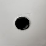      Hidra Gio Evolution Korek odpływowy do umywalki z ceramiczną pokrywą Czarny mat P125.026