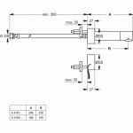 Ideal Standard Ceraplus Bateria elektroniczna ścienna 150 mm z osobnym czujnikiem chrom A4160AA