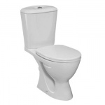 Ideal Standard Eurovit Kompakt WC - odpływ pionowy, deska sedesowa z duroplastu wolnoopadająca, Biały V337301