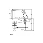 Ideal Standard Melange Bateria umywalkowa stojąca chrom A4258AA W MAGAZYNIE!!